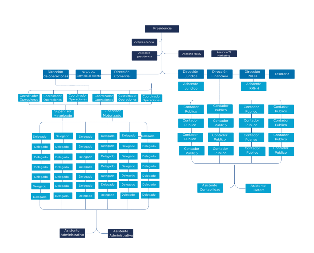 Organigrama administracion de propiedad horizontal
