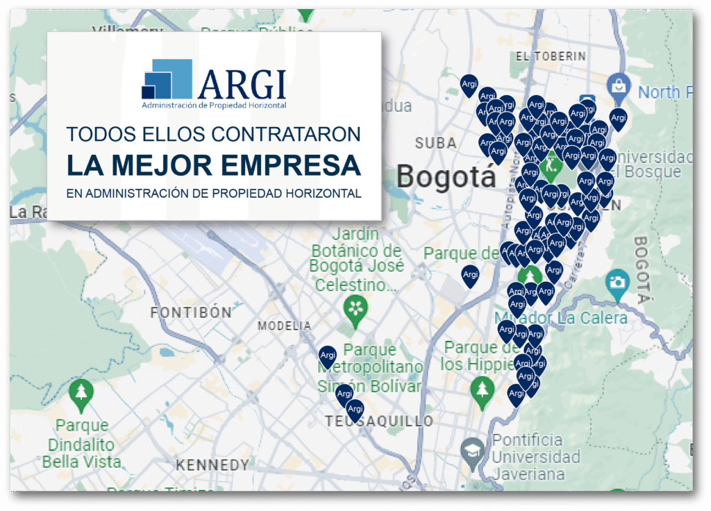 Administrador de propiedad horizontal mapa